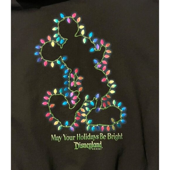 Disneyland Resort Unisex Christmas Lights Holiday Mickey House Hooded Sweatshirt - Picture 2 of 8